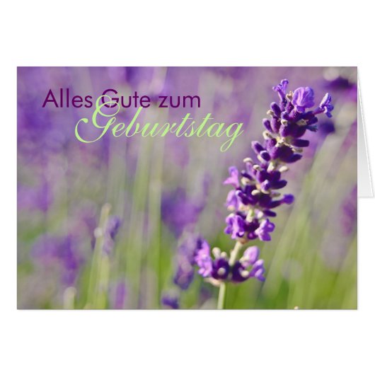 Lavendel • Geburtstagskarte Cards (Front Horizontal)