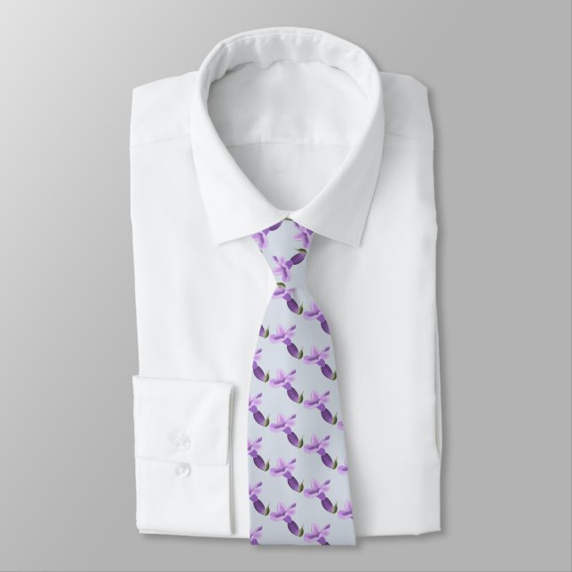Lavendelblüte Neck Tie (Tied)