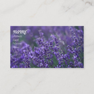 Lavender 25 business card