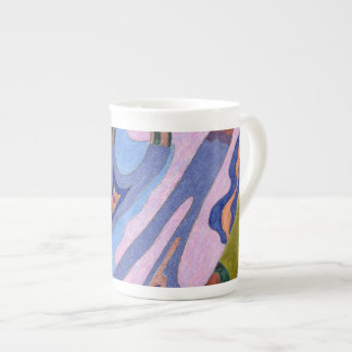 "Lavender" Abstract Art Bone China Mug