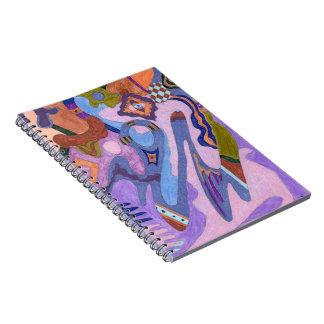 "Lavender" Abstract Art Notebook