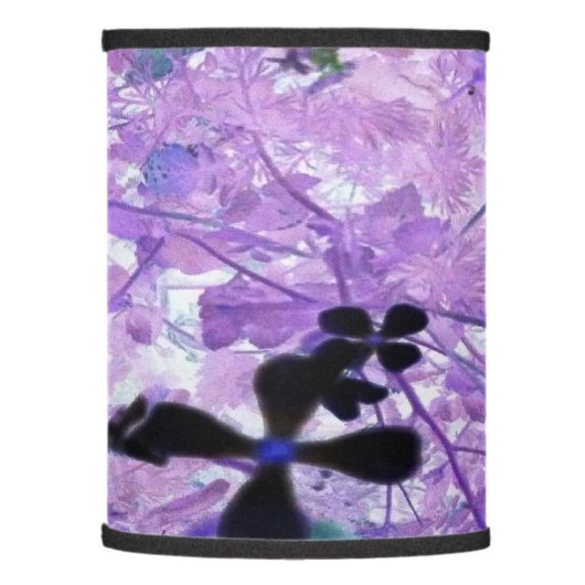 Lavender Abstract Lamp Shade (Left)