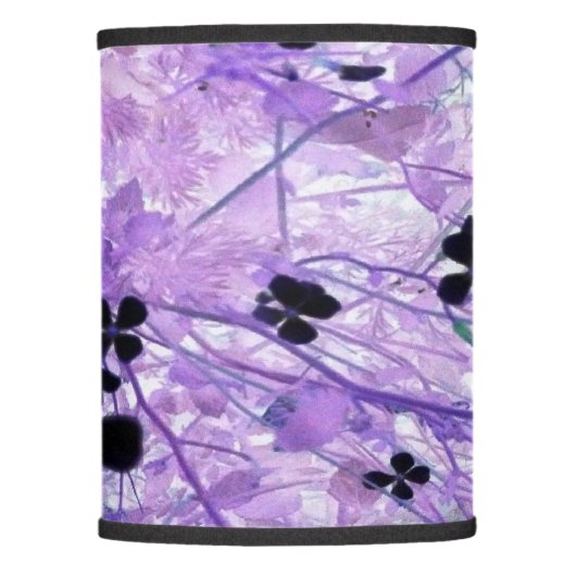 Lavender Abstract Lamp Shade (Front)