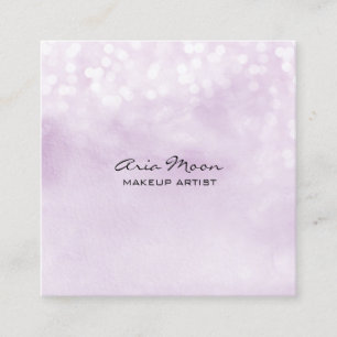 Lavender Abstract Square Business Card