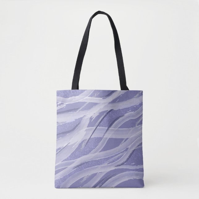 Lavender Abstract Watercolor Tote Bag (Front)
