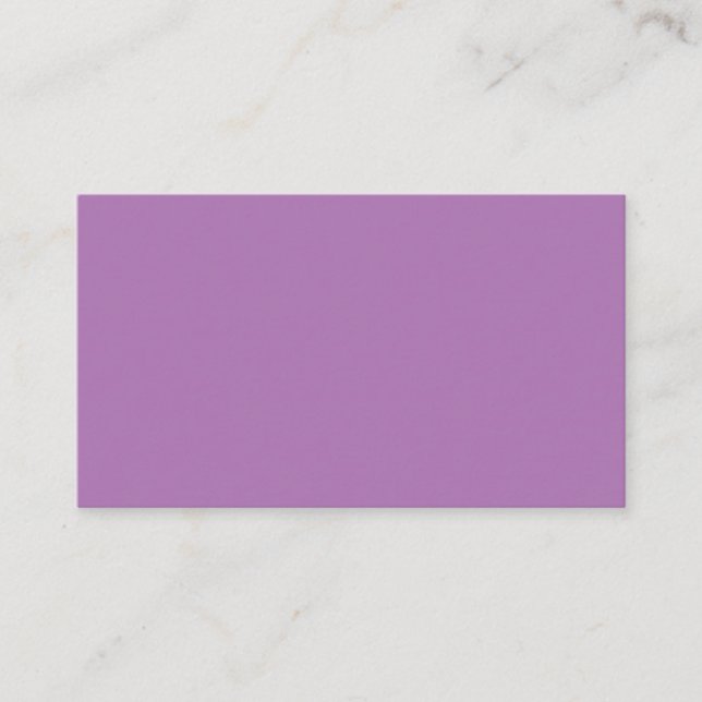 Lavender #AD7682, Pastel Purple Appointment Card (Front)