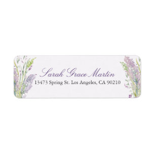 Lavender Address Labels