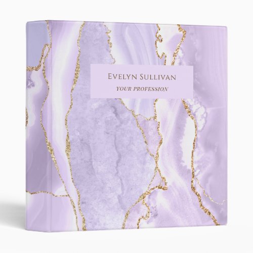 Lavender Agate Binder