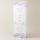 lavender agate retractable banner