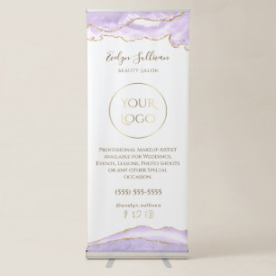 lavender agate retractable banner