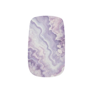 Lavender Amethyst Minx Nail Art