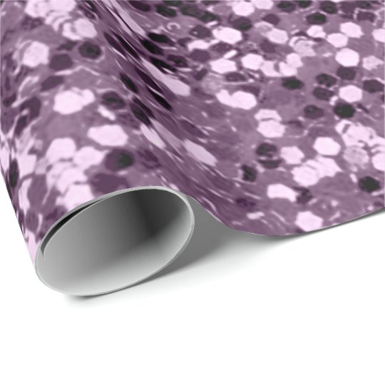 Lavender Amethyst Purple Glitter Wedding Bridal Wrapping Paper | Zazzle.com