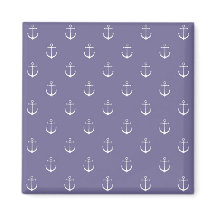 Lavender Anchors Away Magnet