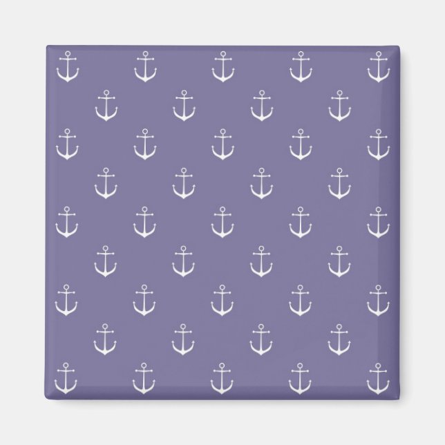 Lavender Anchors Away Magnet (Front)