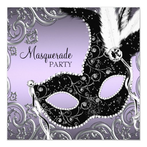 Masquerade Theme Invitation Card 8