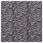 Lavender and Black Zebra Animal Print Fabric