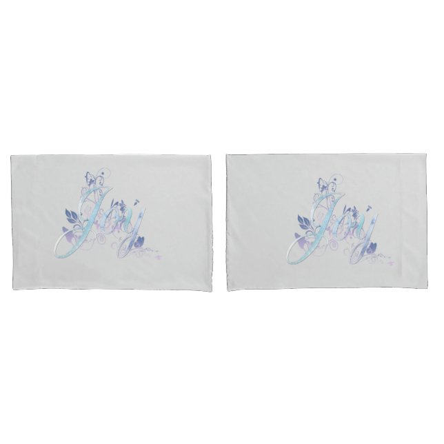Lavender and Blue Joy Pillow Case (Front-Set)