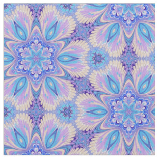Lavender and Blue Kaleidoscope Fabric