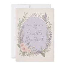 Lavender and Blush Floral Invitations