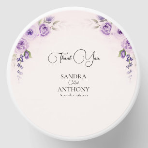 Lavender and Blush Rose Wedding Mini Candle Favors