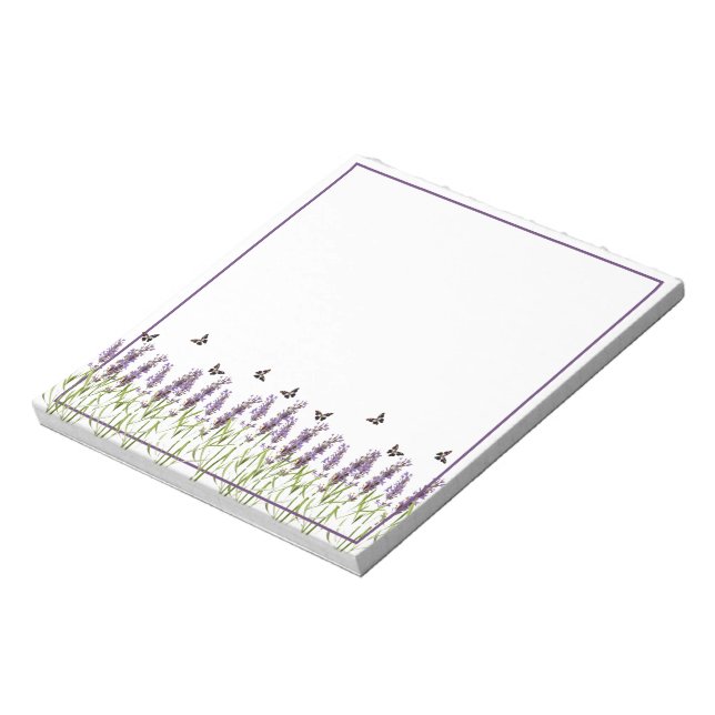 Lavender and butterflies notepad (Rotated)