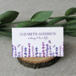 Lavender And Butterfly Watercolor  Business Card at Zazzle