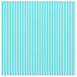 [ Thumbnail: Lavender and Cyan Colored Stripes Fabric ]