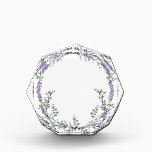 Lavender and Eucalyptus  Acrylic Award<br><div class="desc">An elegant and vintage design featuring eucalyptus and lavender painted in romantic watercolor.</div>