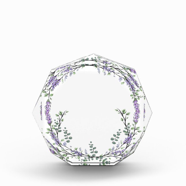 Lavender and Eucalyptus  Acrylic Award (Front)