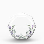Lavender and Eucalyptus Acrylic Award<br><div class="desc">An elegant and vintage design featuring eucalyptus and lavender painted in romantic watercolor.</div>