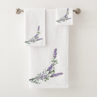 Lavender and Eucalyptus Bath Towel Set