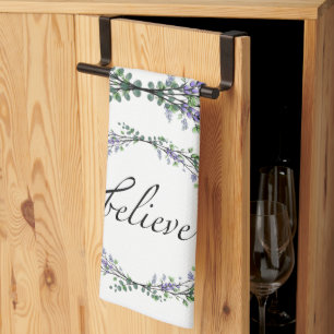 Lavender and Eucalyptus Believe Kitchen Towel