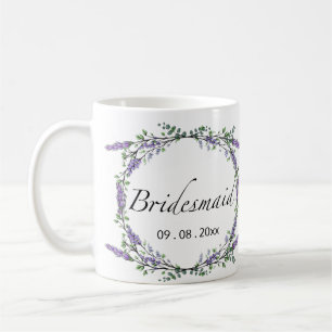 Lavender and Eucalyptus Bridesmaid Coffee Mug