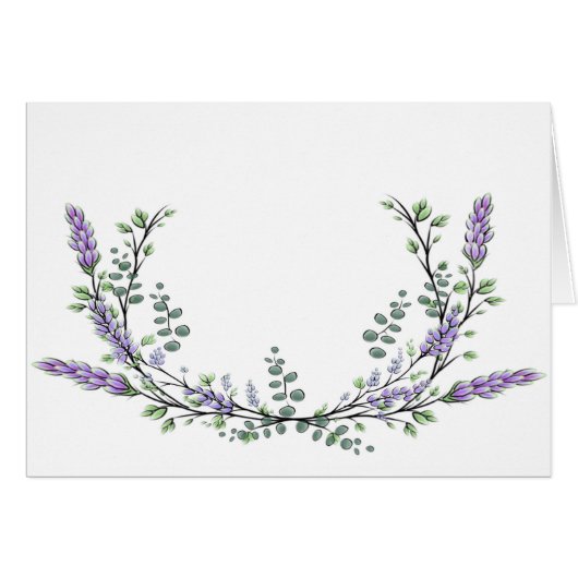 Lavender and Eucalyptus Cards (Front Horizontal)
