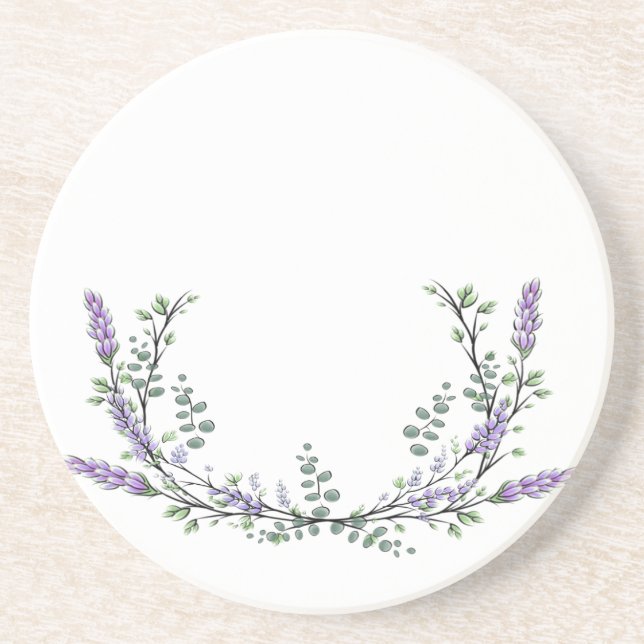 Lavender and Eucalyptus Coaster (Front)