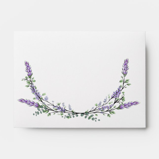 Lavender and Eucalyptus Envelope (Front)