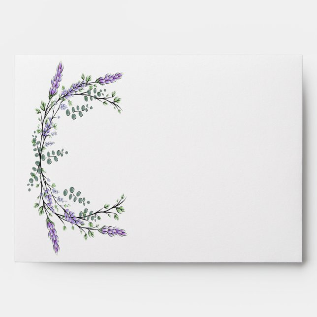 Lavender and Eucalyptus Envelope (Front)