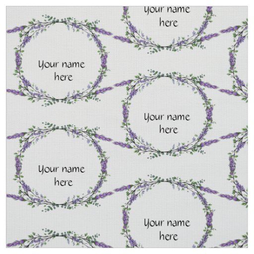Lavender and Eucalyptus Fabric