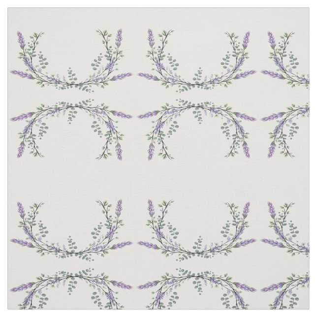 Lavender and Eucalyptus Fabric (Swatch)