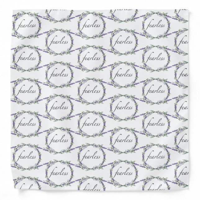 Lavender and Eucalyptus Fearless Bandana (Front)