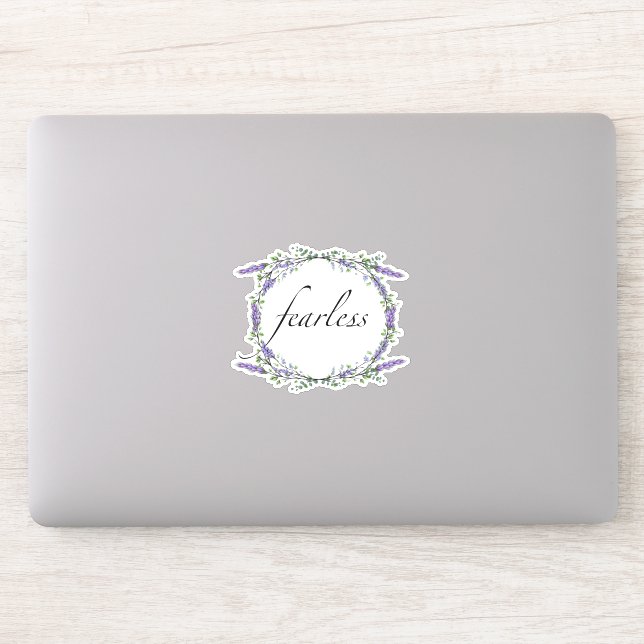 Lavender and Eucalyptus Fearless Sticker (Computer)