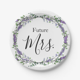 Lavender and Eucalyptus Future Mrs. Paper Plates