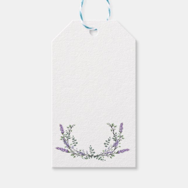 Lavender and Eucalyptus Gift Tags (Front)