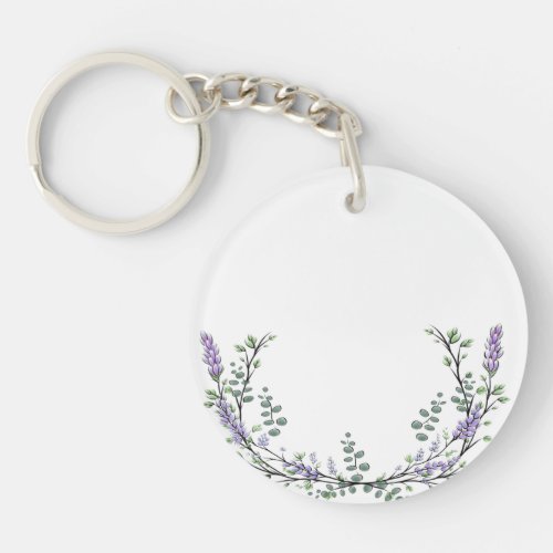 Lavender and Eucalyptus Keychain