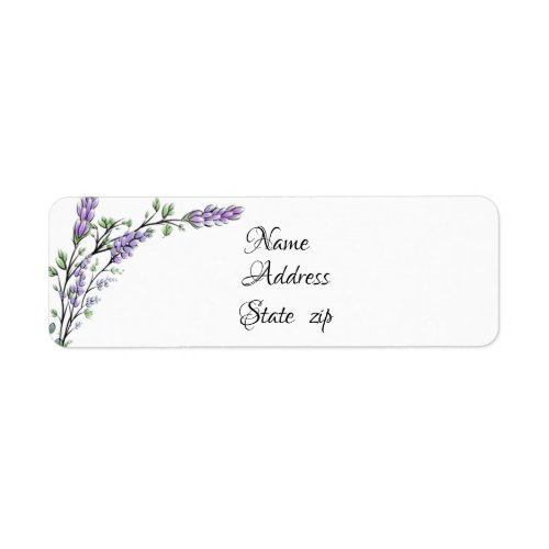 Lavender and Eucalyptus Label