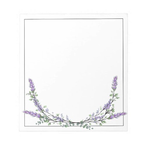 Lavender and Eucalyptus Notepad