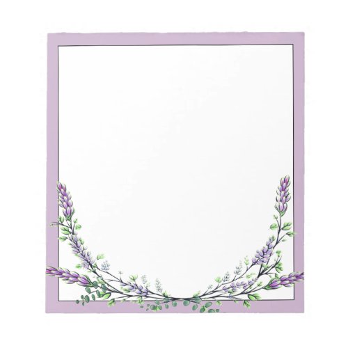 Lavender and Eucalyptus Notepad