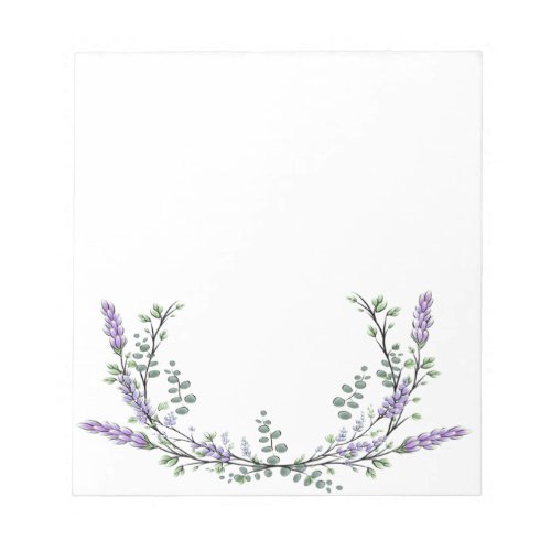 Lavender and Eucalyptus Notepad