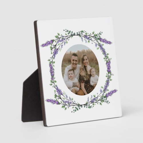Lavender and Eucalyptus purple floral botanical Plaque