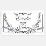 Lavender and Eucalyptus Rectangular Sticker